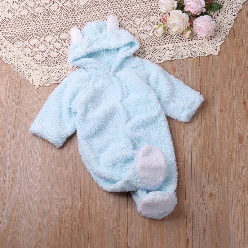 Grenouillère Bébé à Capuche d'Ours - Mon petit polaire